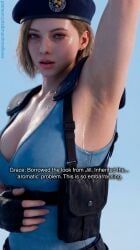 grace_ashcroft, jill_valentine_(cosplay), resident_evil, resident_evil_(series), resident_evil_9:_requiem