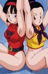 chichi, chichi_(majin_buu_saga), videl, dragon_ball, dragon_ball_z