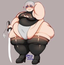 yorha_2b_(cosplay), yorha_9s, nier, nier:_automata, megamilkwhite