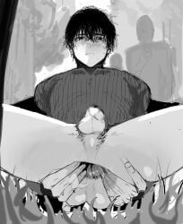 medalist, 1boy, anus, ass_focus, exhibitionism