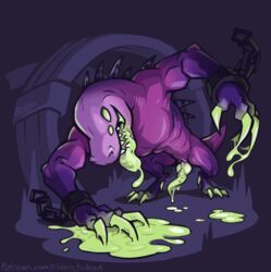 acrid, buyo, buyobutt, alien, amphibian