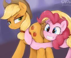 applejack_(mlp), pinkie_pie_(mlp), friendship_is_magic, hasbro, my_little_pony