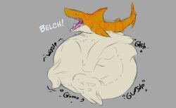 akaikosh, ambiguous_gender, aquatic, belly, big_belly