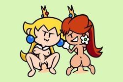 princess_daisy, princess_peach, mario_(series), nintendo, super_mario_bros.