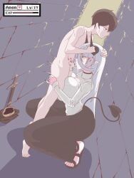 aludoru, 1boy, 1girls, big_ass, big_breasts
