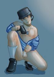 scout_(team_fortress_2), team_fortress_2, 1boy, 1male, bandaged_arm