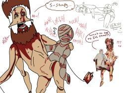 doodles, male_only, moaning_in_pleasure, non-human, nude