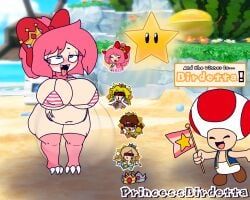 birdetta_(princessbirdetta), original_character, princess_daisy, princess_peach, princess_rosalina