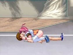 aino_heart, arcana_heart, m.u.g.e.n, 1girl1boy, anus