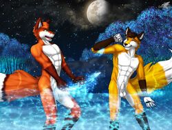 jasonwerefox, werefox_(character), darkgoose, animal_genitalia, anthro