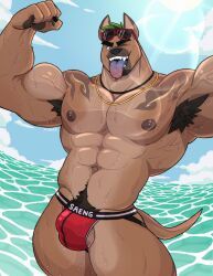 saeng, xxl_woofia, yows_(artyows), 1boy, abs