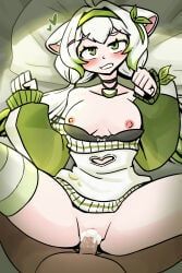laimu, laimu_(2nd_costume), laimu_(comfy_sweater), limealicious, limealicious_(cozy)