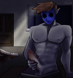 eyeless_jack, creepypasta, pawm, background_death, blood_on_hand