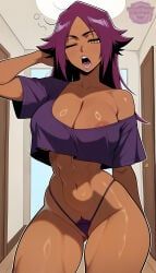 shihouin_yoruichi, yoruichi, yoruichi_shihouin, bleach, bleach:_sennen_kessen-hen