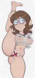 world_cup, 1girl, 1girls, belly_button, big_breasts
