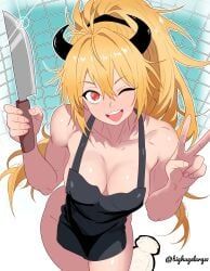 nikaidou_(dorohedoro), dorohedoro, bighugelarge1, 1girls, ;)
