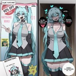 hatsune_miku, pearto, vocaloid, glitchace, 1girls