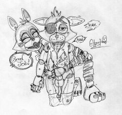 foxy_(fnaf), mangle_(fnaf), mangled_mangle_(fnaf), five_nights_at_freddy's, five_nights_at_freddy's_2