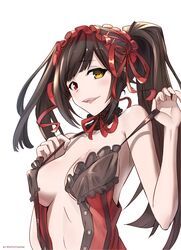 tokisaki_kurumi, date_a_live, nstch_root_a, black_hair, clock_eyes