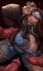 mythology, kostictoxic, anthro, areola, big_breasts