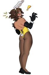 venture, overwatch, ambiguous_gender, ass, brown_hair
