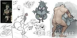 outlast, aabramsart, anthro, areola, avian