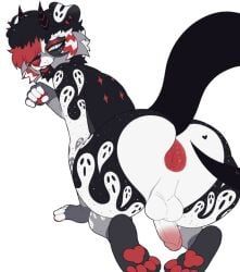 ghxztfaze, anthro, anus, balls, butt