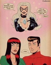 black_cat_(marvel), felicia_hardy, mary_jane_watson, peter_parker, spider-man
