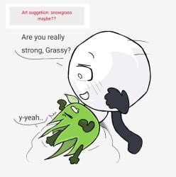grassy_(bfdi), snowball_(bfdi), battle_for_bfb, battle_for_bfdi, battle_for_dream_island
