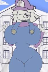 claire_(fundamental_paper_education), mario_(cosplay), fundamental_paper_education, 1girls, big_breasts