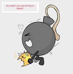 bomby_(bfdi), firey_jr., battle_for_bfb, battle_for_bfdi, battle_for_dream_island