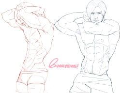 leon_scott_kennedy, resident_evil, resident_evil_9:_requiem, 1boy, abs