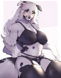 oxana_(cowface), pyoin, 1girls, anthro, black_bra