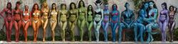 ahsoka_tano, alita, art3mis, ayesha, bride_of_frankenstein