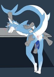 anthro, anus, arms_tied, ass, bent_over