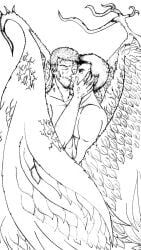 castiel, castiel_(supernatural), lucifer_(supernatural), supernatural_(series), angel_wings