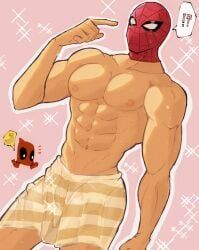 deadpool, peter_parker, spider-man, wade_wilson, marvel