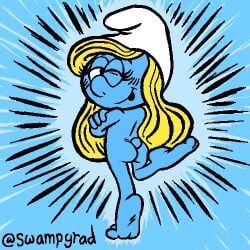 smurfette, the_smurfs, 1girls, ass, barefoot
