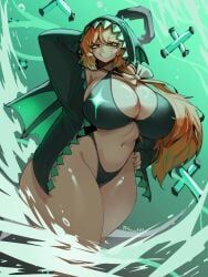 ishmael_(limbus_company), limbus_company, project_moon, 1girls, bikini