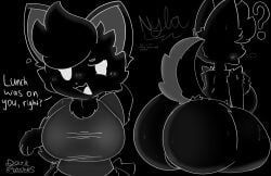 nyla_(darkpatches), darkpatches, anthro, ass, ass_focus
