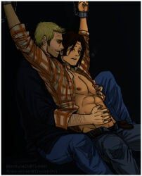 lucifer_(supernatural), sam_winchester, supernatural_(series), blonde_hair, bondage