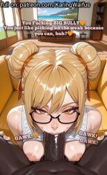 karingwaifus, 1boy, 1boy1girl, 1girls, amber_eyes