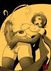 may_lee, the_king_of_fighters, 1girl, belt, blush