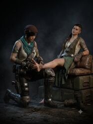 kait_diaz, gears_of_war, gears_of_war_4, reina, feet_fetish