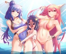 ibaraki_douji's_arm, ibaraki_douji_(touhou), kasen_ibaraki, seiga_kaku, yoshika_miyako