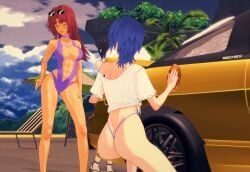 aqua_(kingdom_hearts), raven_(dc), starfire, dc_comics, kingdom_hearts