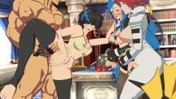 dizzy_(guilty_gear), jack-o'_valentine, ky_kiske, queen_dizzy, sol_badguy