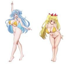 mekami_shifty, nikke, original, hoosu, 2girls