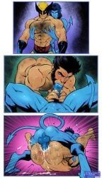 kurt_wagner, logan_(x-men), nightcrawler, wolverine_(x-men), marvel