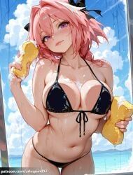 astolfo_(fate), fate/grand_order, fate_(series), arlequin097, 1girl